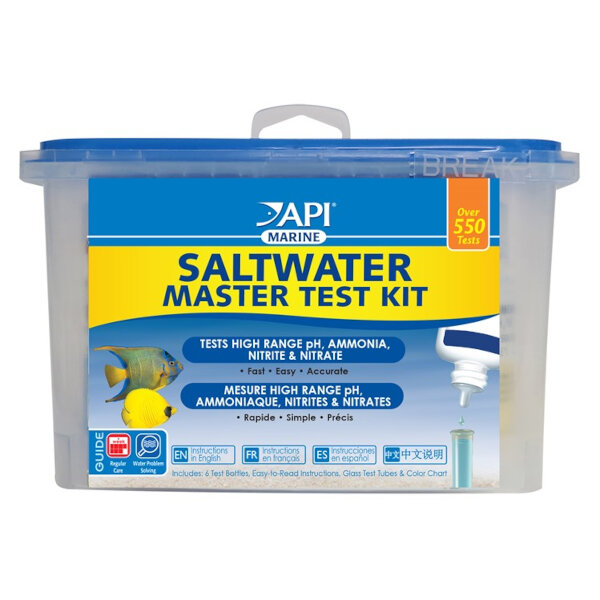 SALTWATER MASTER TEST KIT API MEDIDOR DE PARÁMETROS PARA ACUARIO MARINO