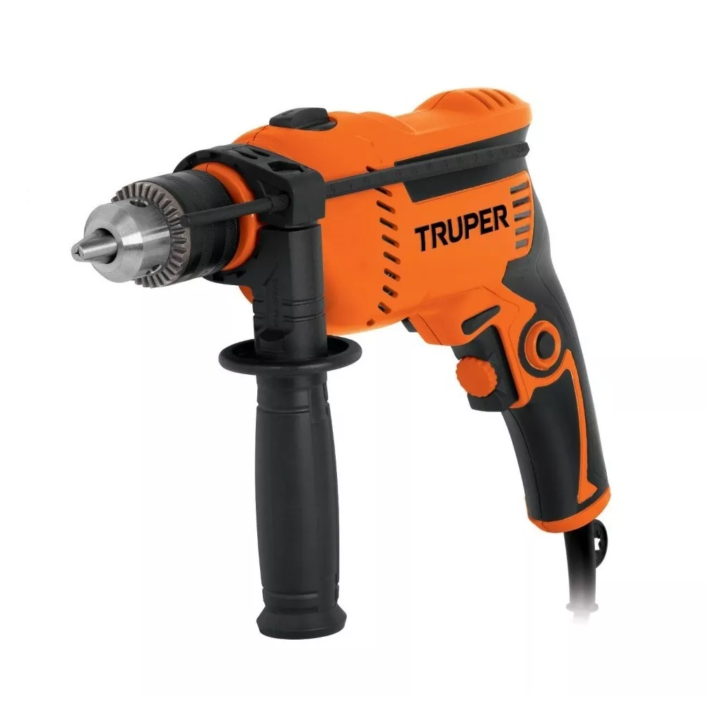 Taladro rotomartillo atornillador eléctrico de 1/2"  650W, caja de cartón, 127V, 60Hz NARANJA/NEGRO