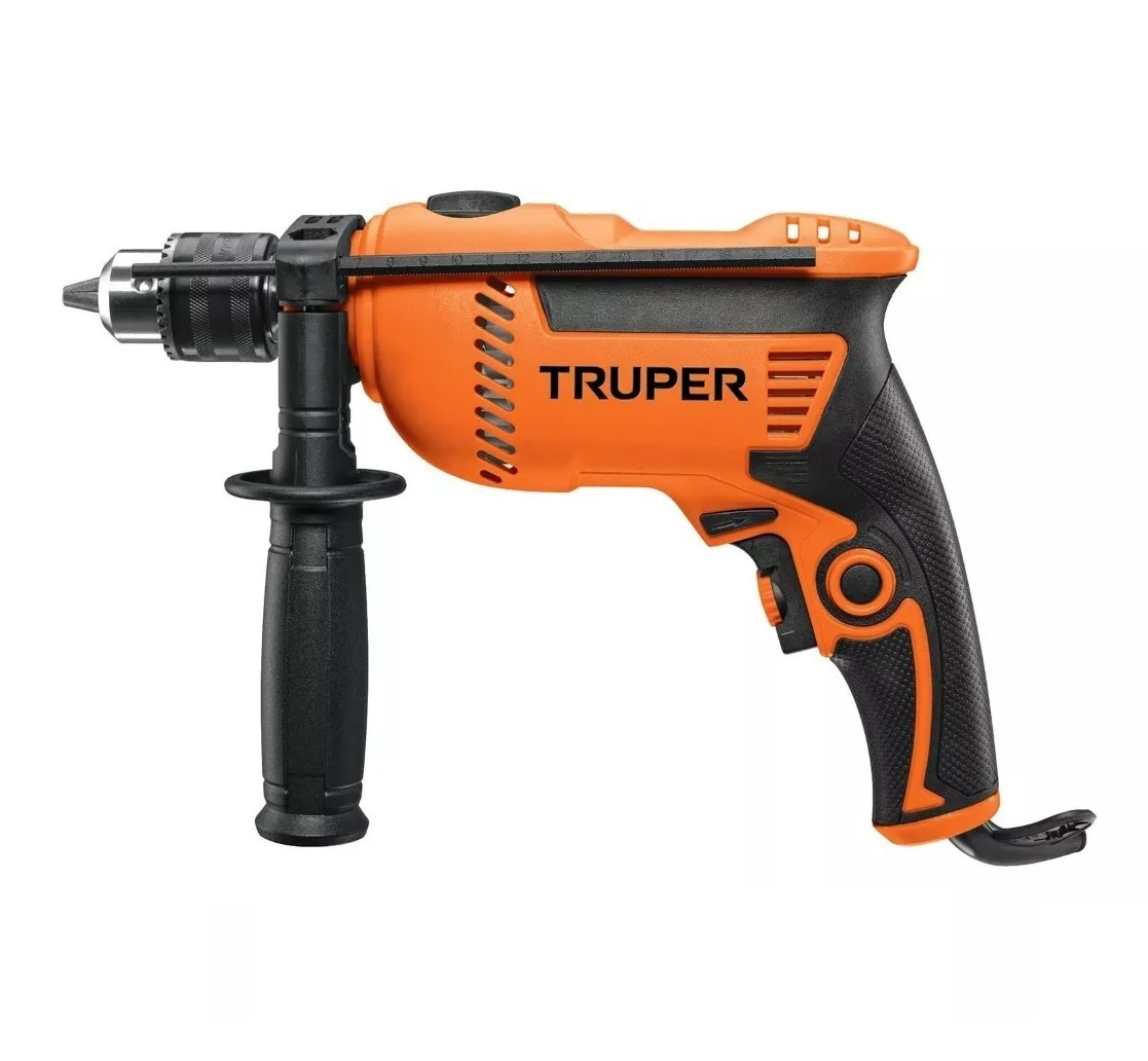 Taladro rotomartillo atornillador eléctrico de 1/2"  650W, caja de cartón, 127V, 60Hz NARANJA/NEGRO
