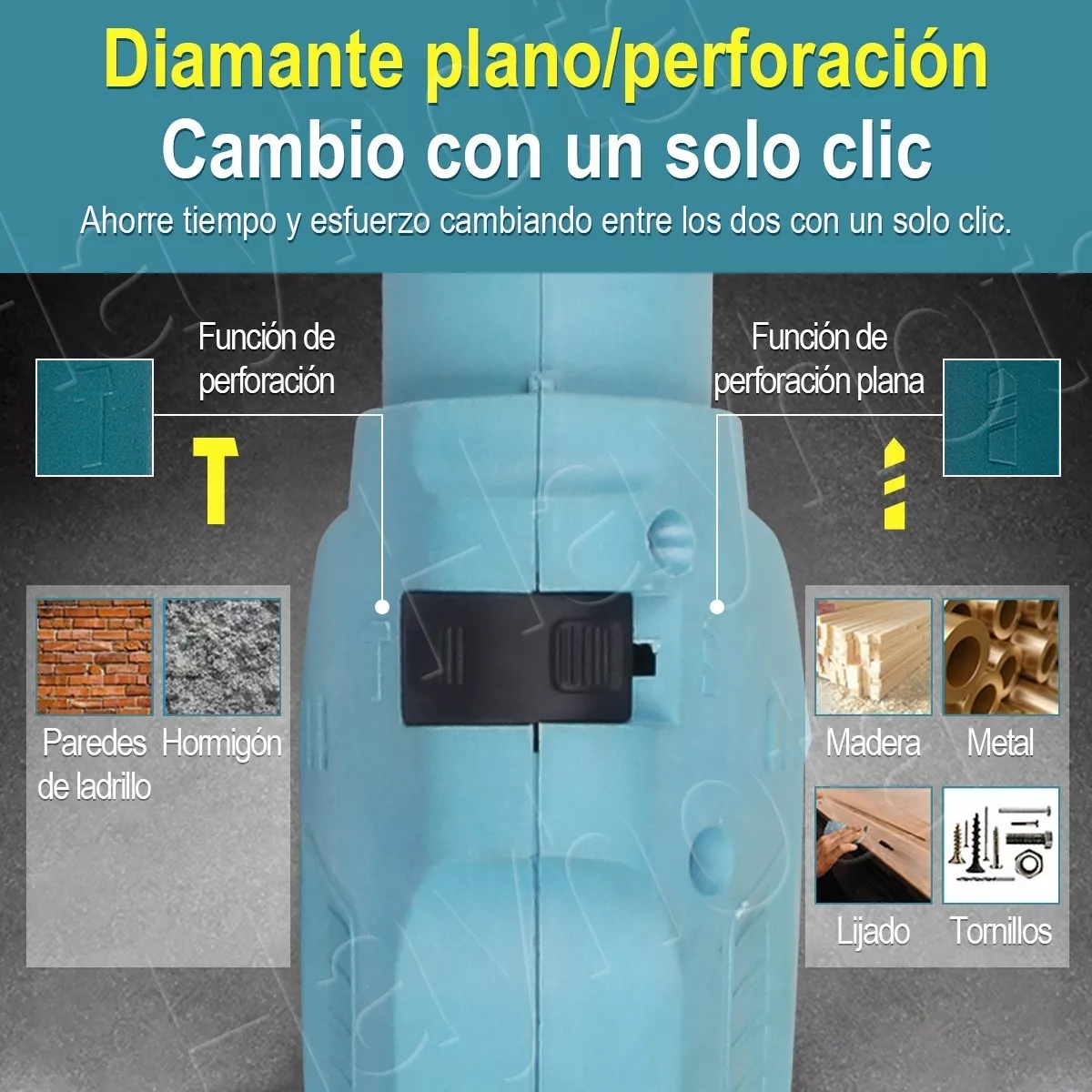 Herramientas Accesorios 38 Pcs Kit Azul Taladro Rotomartillo 710w