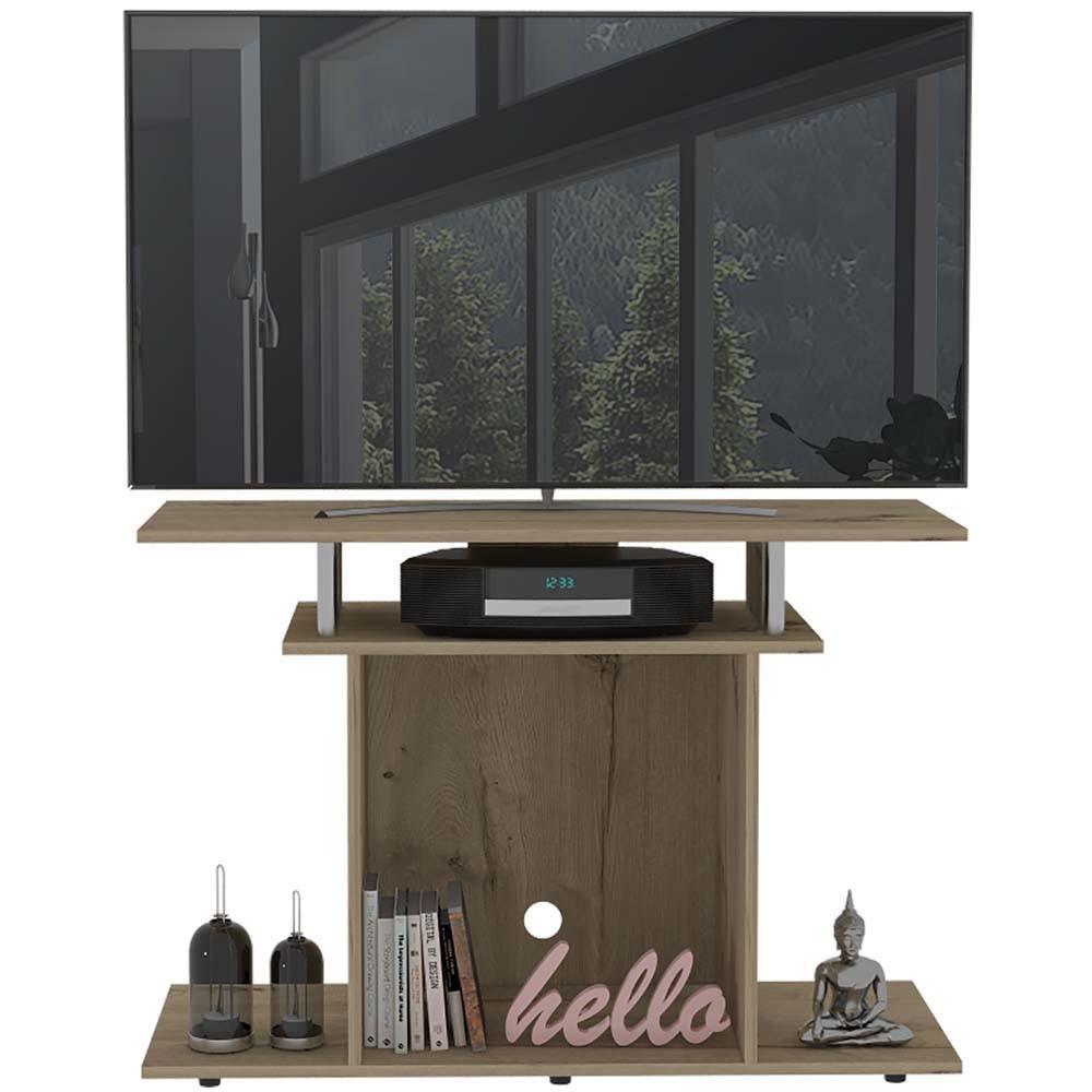 Mesa Lisboa Para TV de Hasta 40", Color café oscuro