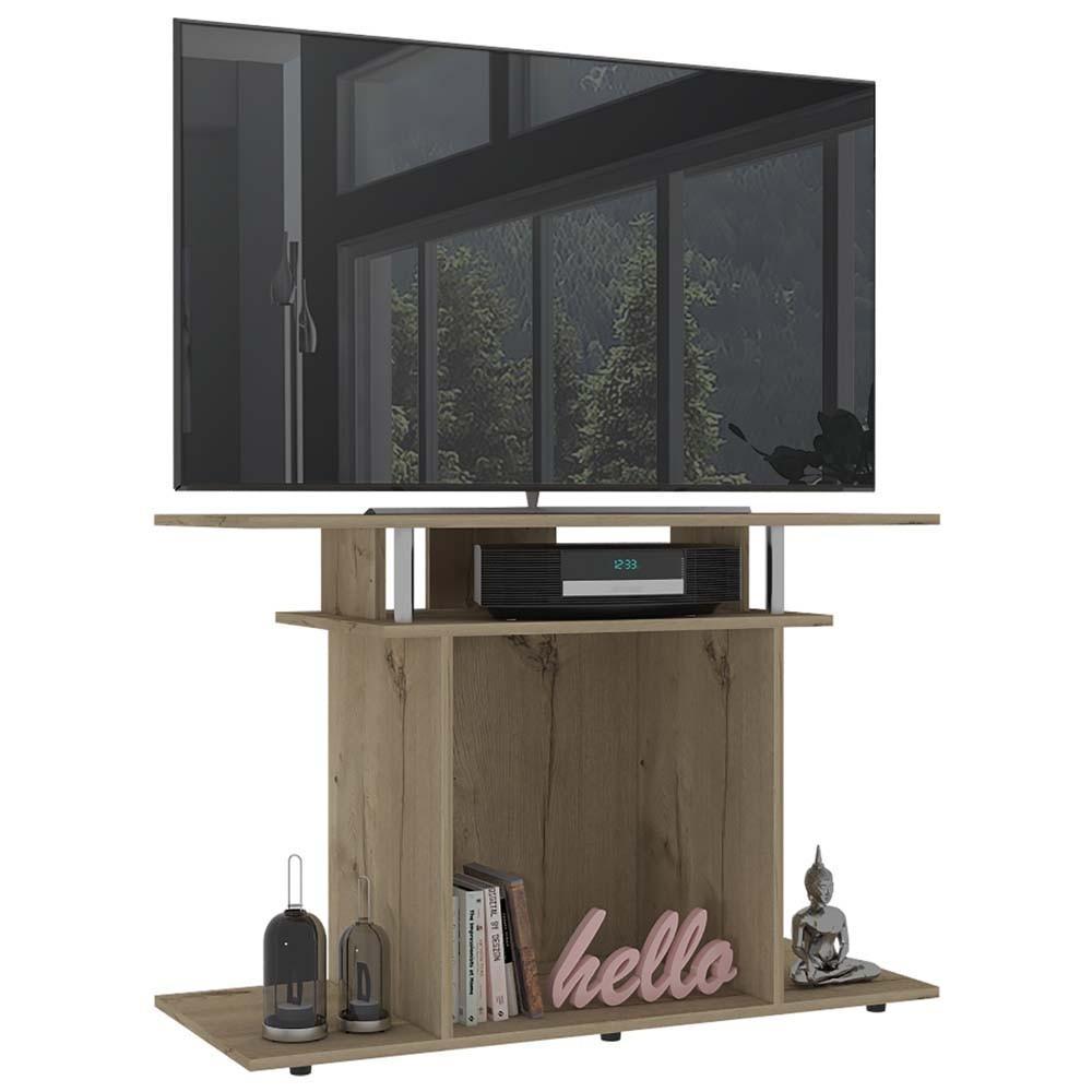 Mesa Lisboa Para TV de Hasta 40", Color café oscuro