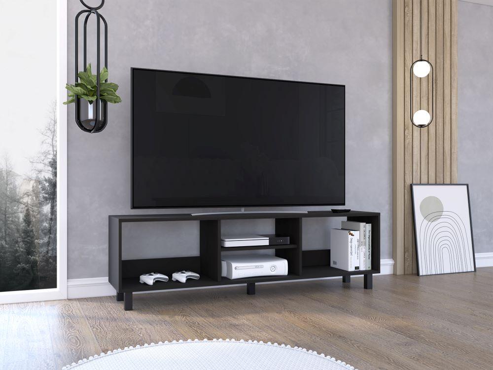 Mesa Para Tv Tunez, Color Wengue, para Televisor Hasta 70"