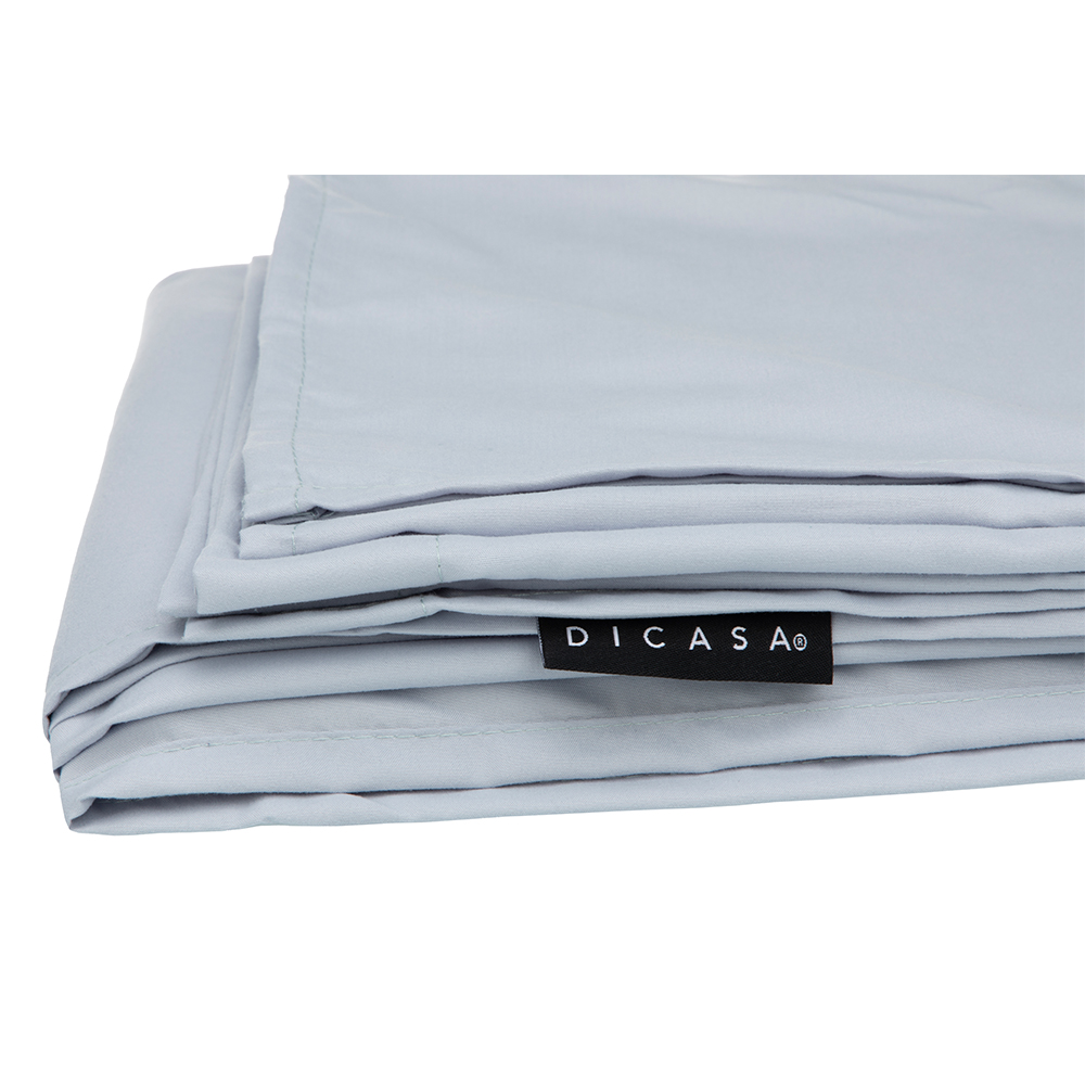 Juego de Sábanas Individual Dicasa Softy Azul Platino.
