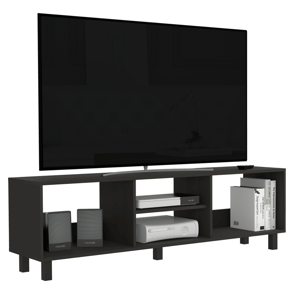 Mesa Para Tv Tunez, Color Wengue, para Televisor Hasta 70"