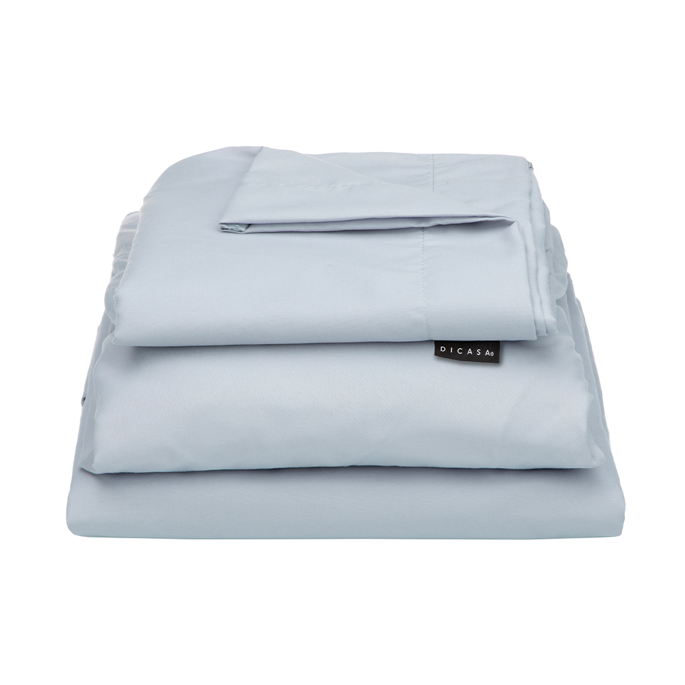 Juego de Sábanas Individual Dicasa Softy Azul Platino.