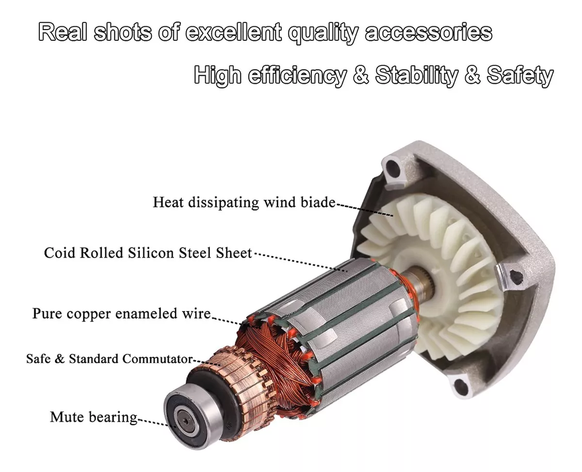 Vibrador Eléctrico Hormigón Concreto 800w, 13,000 Vpm, 1.5mt Azul/Gris