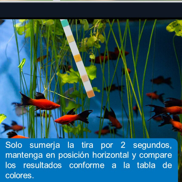 TIRAS 5 EN 1 API TIRAS PARA MEDICIÓN DE 5 PARÁMETROS DEL AGUA DE TU ACUARIO