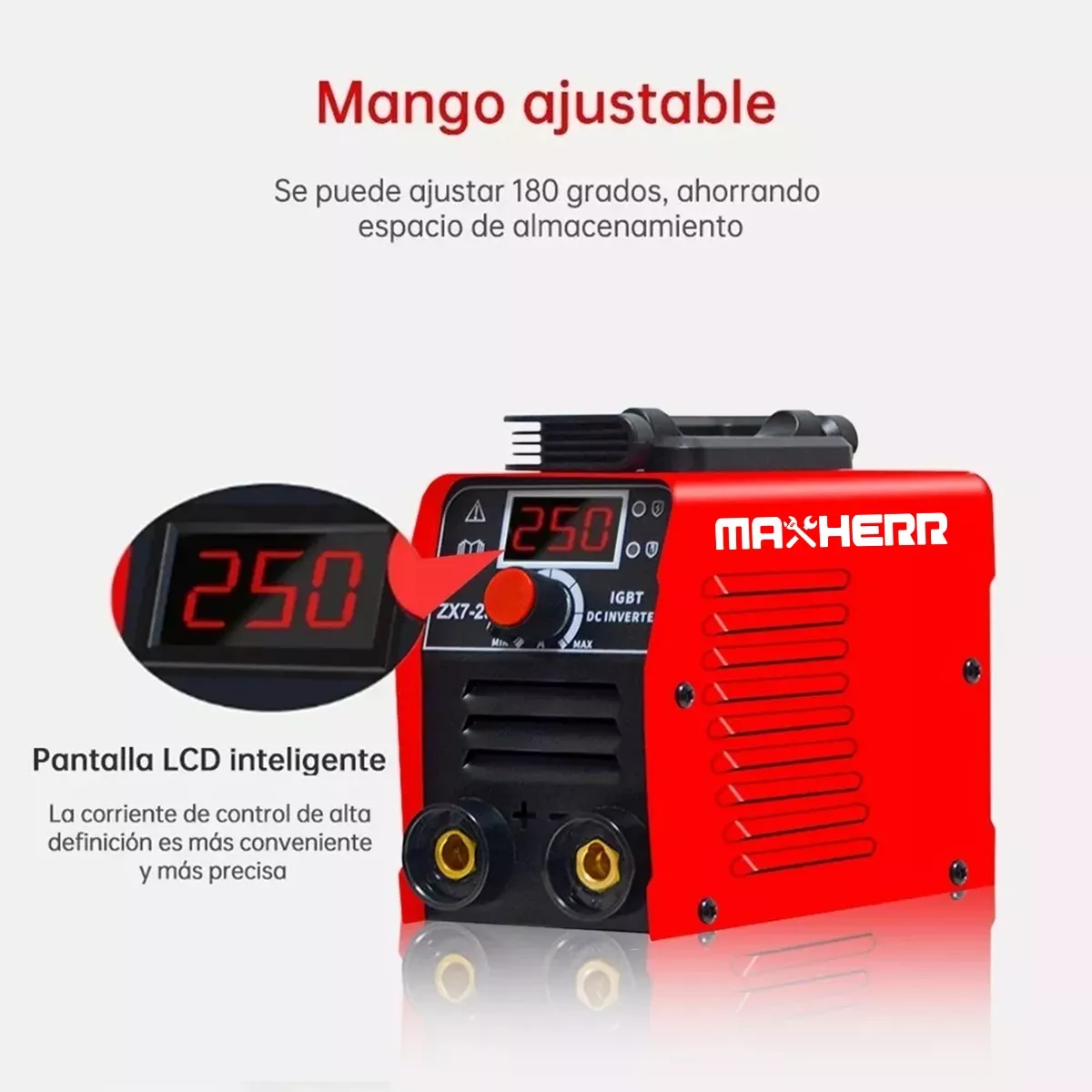 Soldadora Inversor Superiore 110v 250 Amp+accesorios rojo