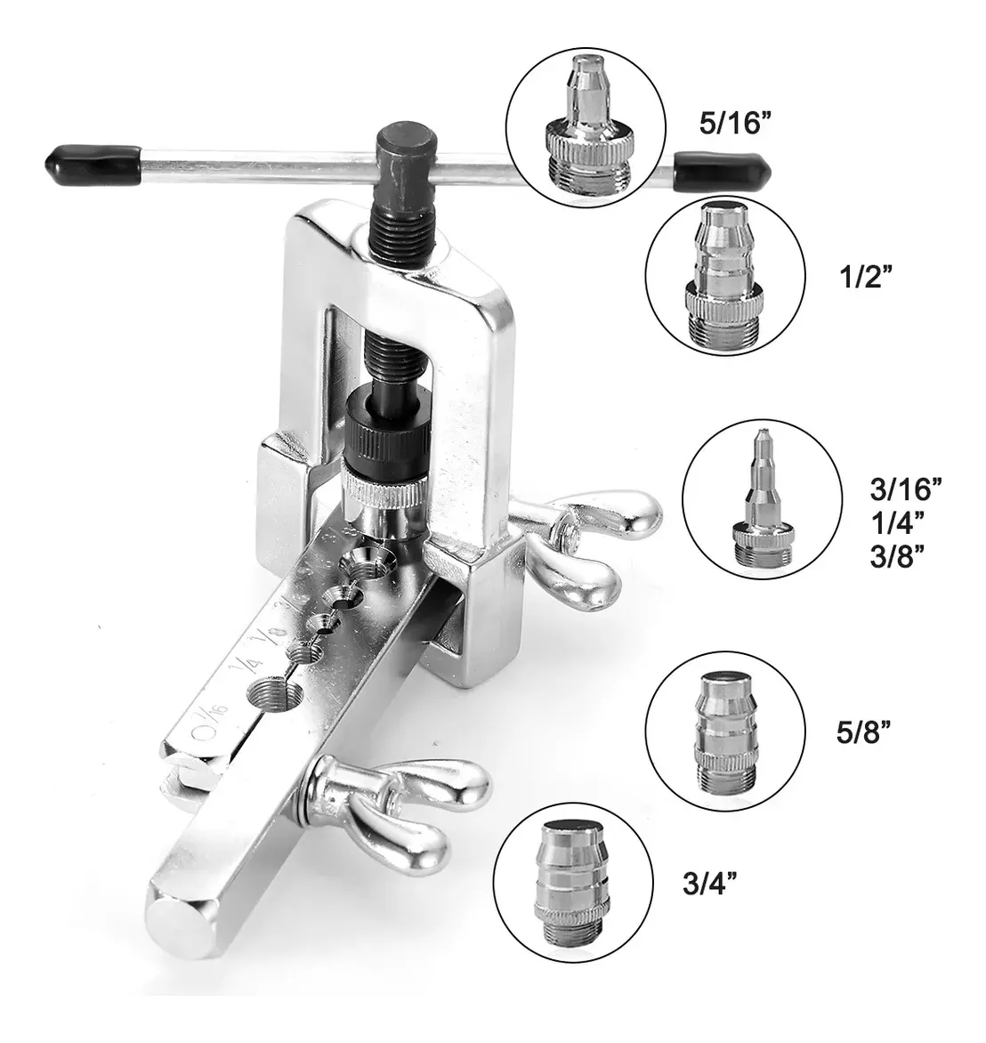 Kit Avellanador Expansor P/tubo De Cobre De Refrigeracion azul/plata