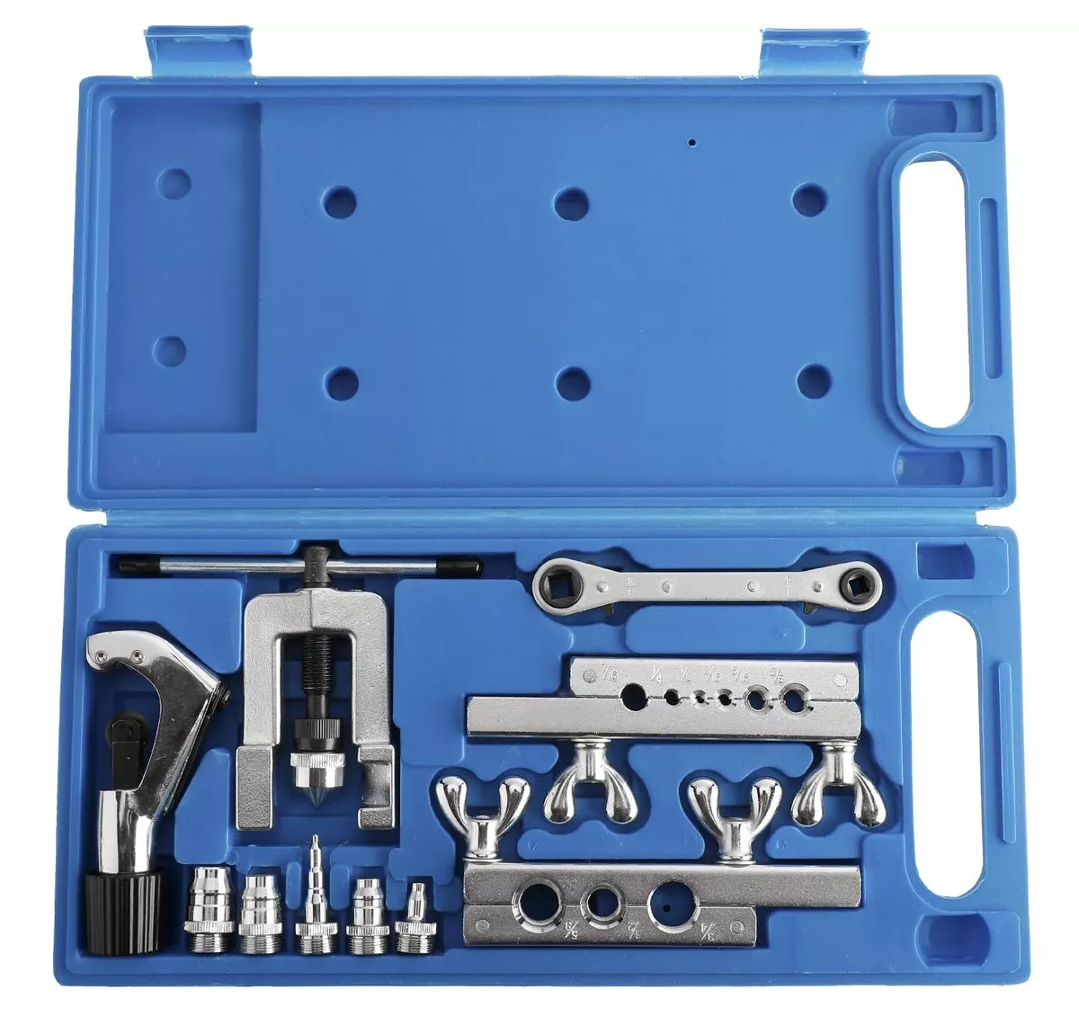 Kit Avellanador Expansor P/tubo De Cobre De Refrigeracion azul/plata