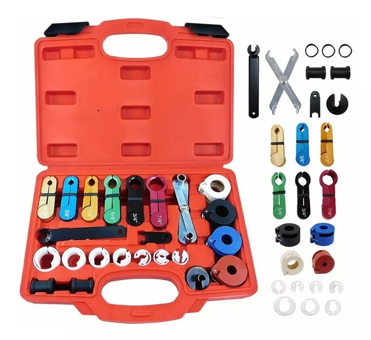 Desconector Rápida Para Línea Combustible Y Transmisión A/c estuch rojo herramientas colores