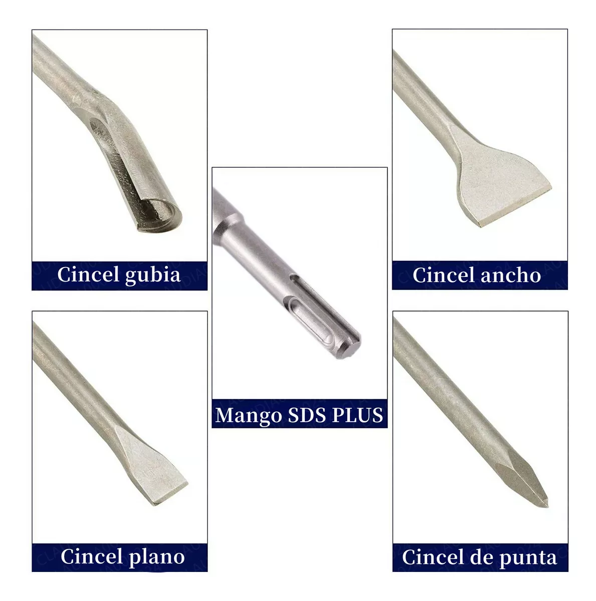 Juego Brocas Para Concreto Con 17 Pzas Caja Azul