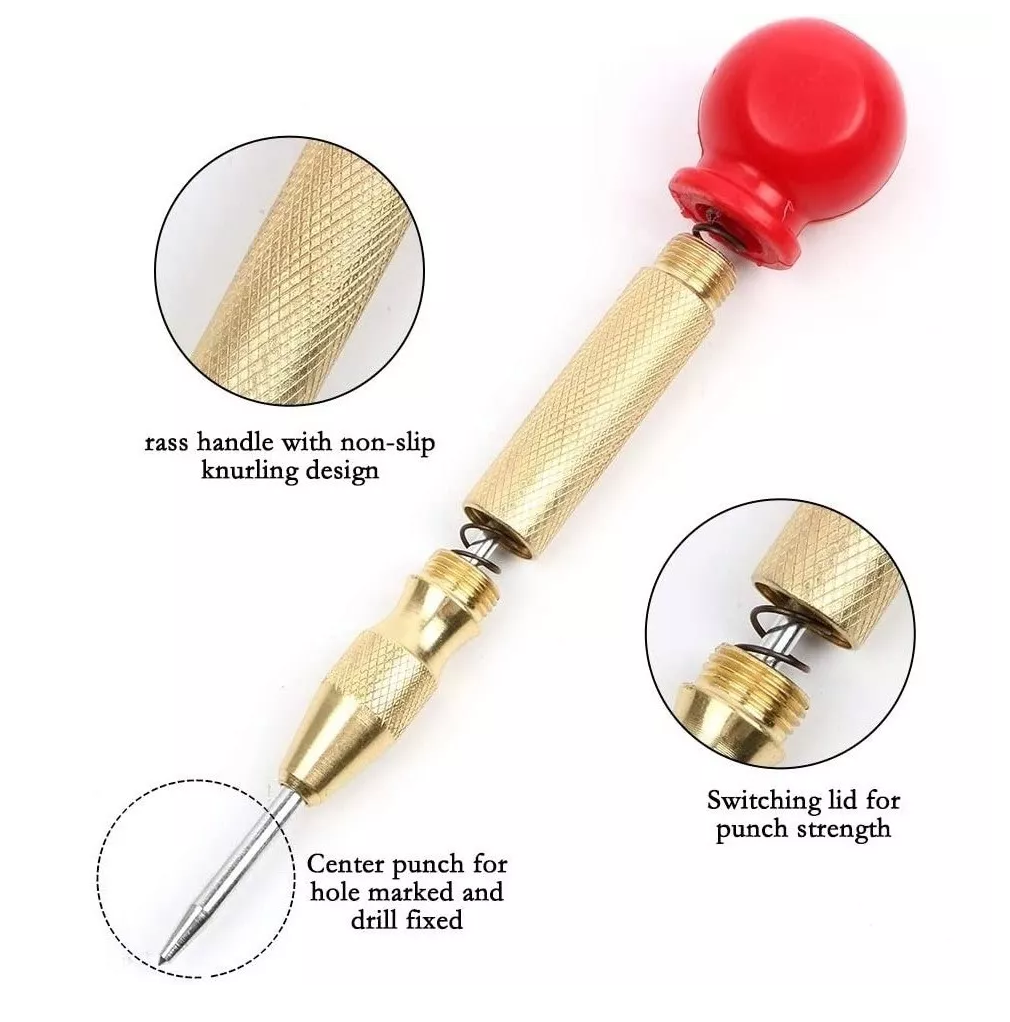 Juego de Brocas Avellanadora Escalonada Circular Sacabocado Madera Dorado/Plata 26 pzs