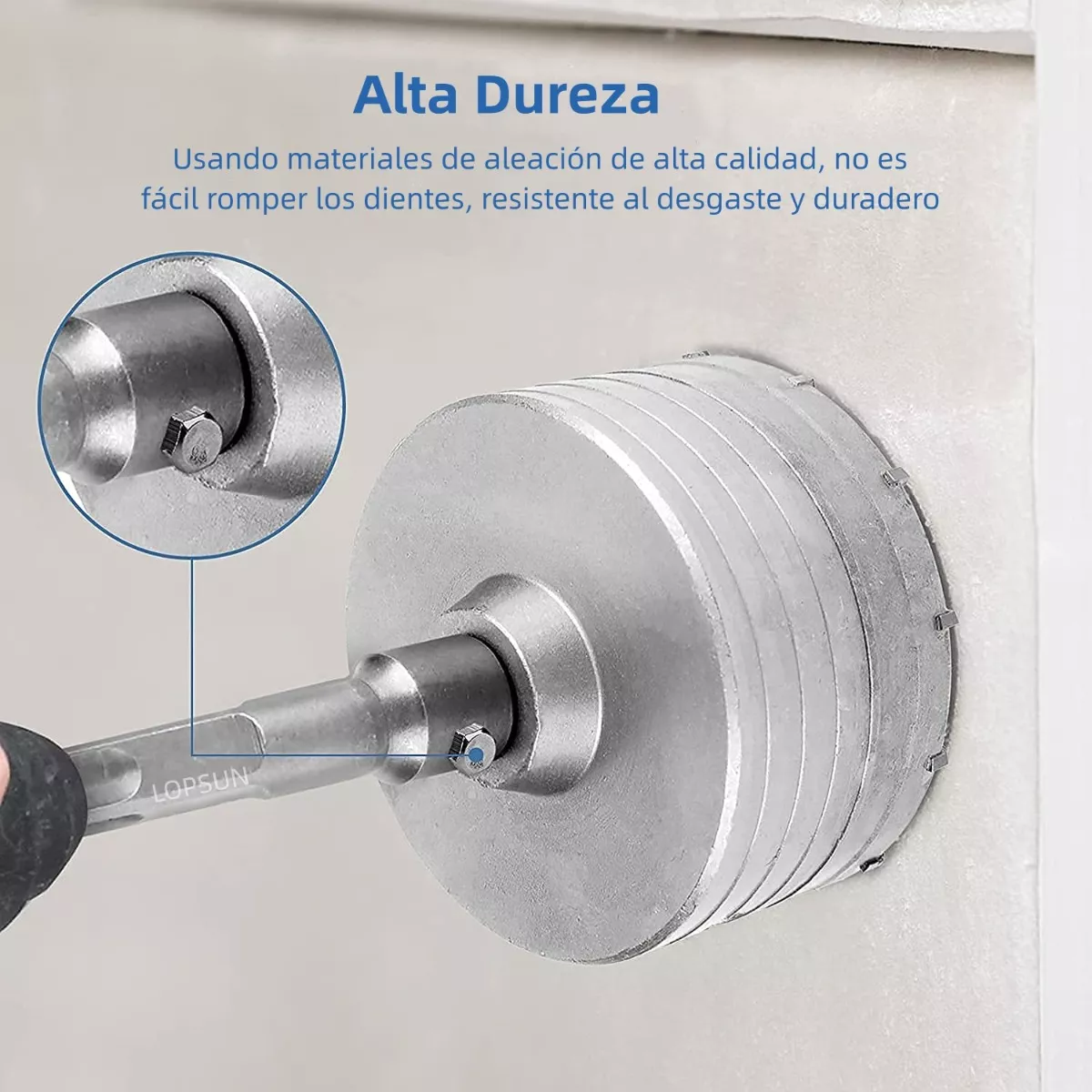10 Brocas Pasamuros Sacabocas Plus/max 35-110mm Concreto Plata