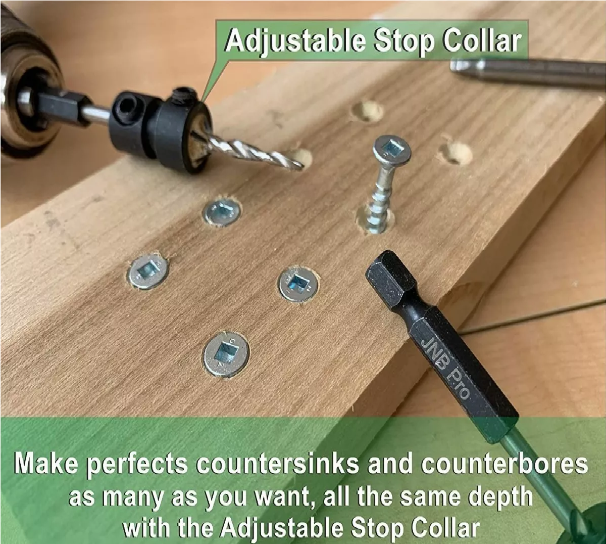 Broca Avellanadora Madera Avellanador Con Tope De Profundidad