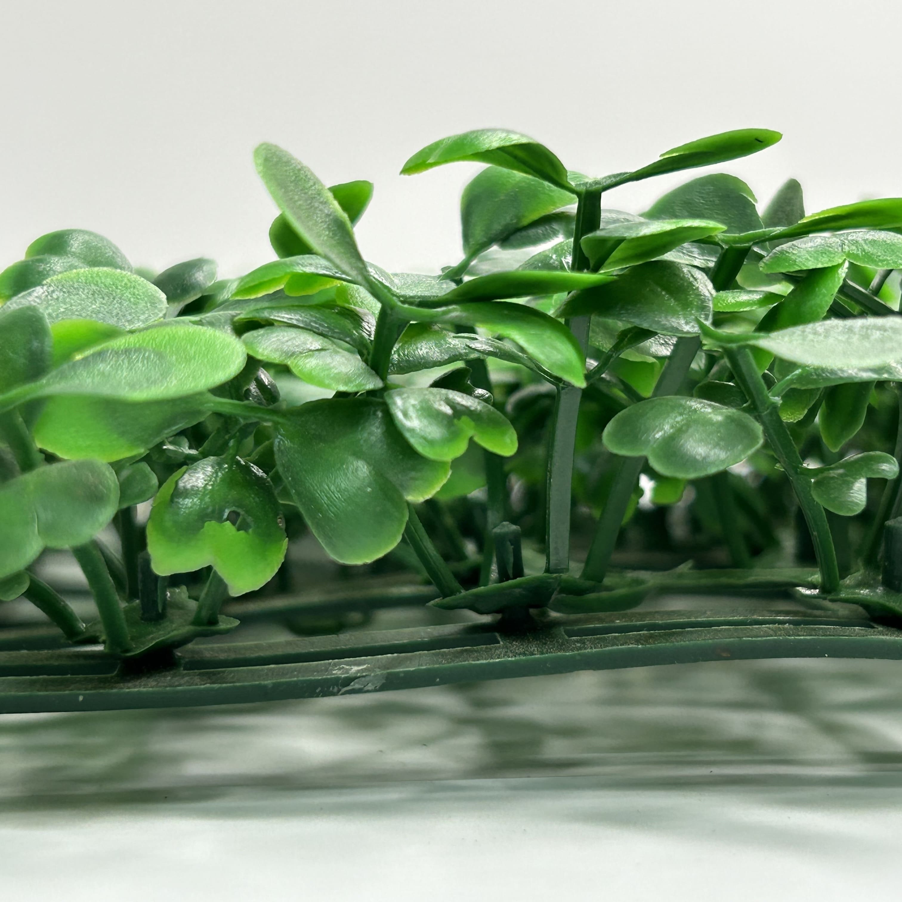 Muro verde Boxwood verde, Follaje artificial caja con 3 m², Decoración exterior e interior. Jardín vertical-Pared decorativa-Malla decorativa para pared-Decoración hogar.