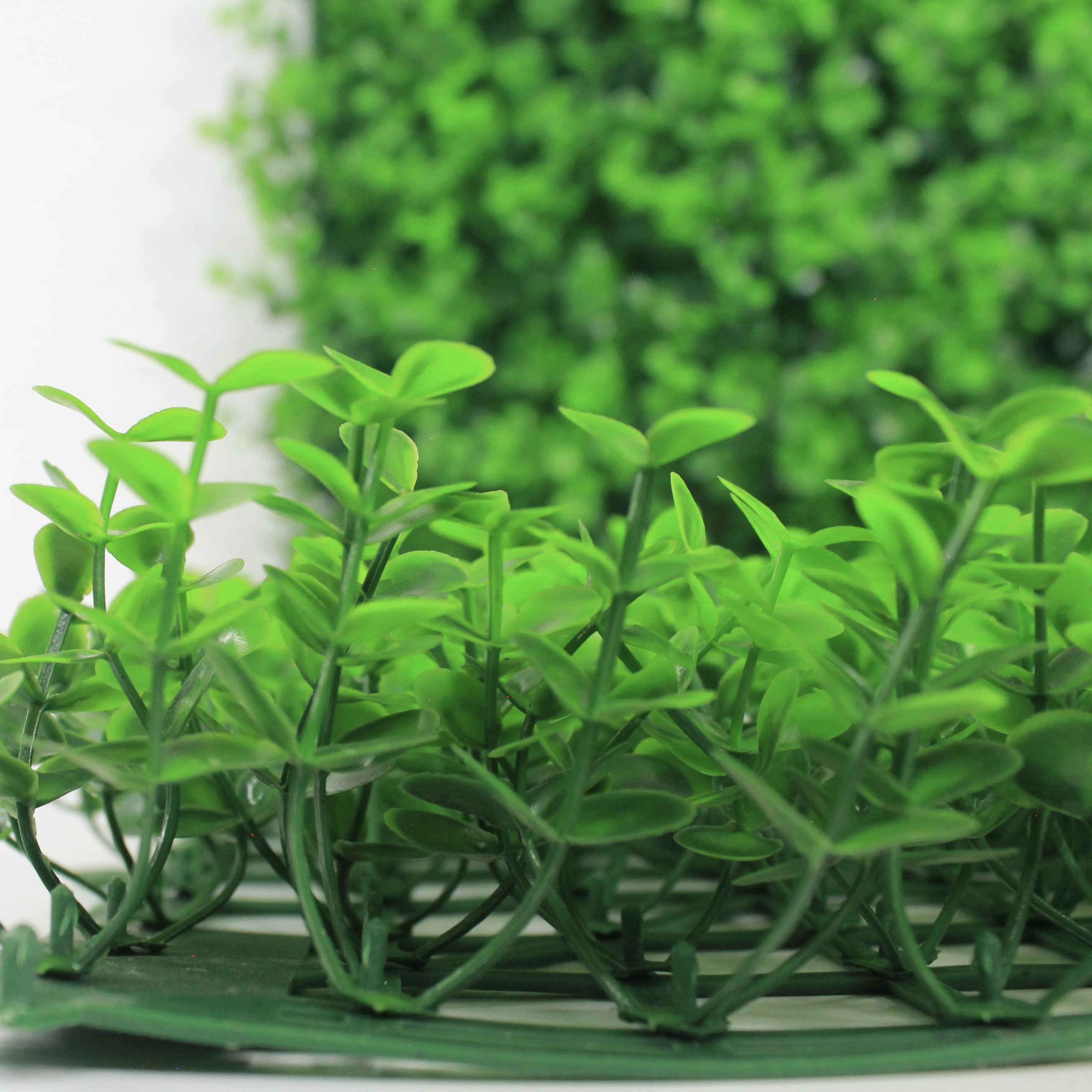 Muro verde Arrayan verde, Follaje artificial caja con 3 m², Decoración exterior e interior. Jardín vertical-Pared decorativa-Malla decorativa para pared-Decoración hogar.
