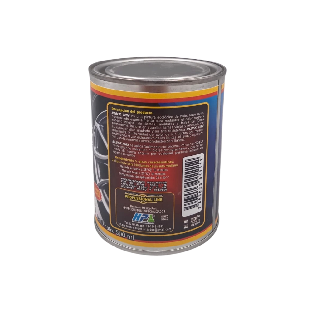 PINTURA PARA LLANTAS Y MOLDURAS, HP PRODUCTOS ESPECIALIZADOS