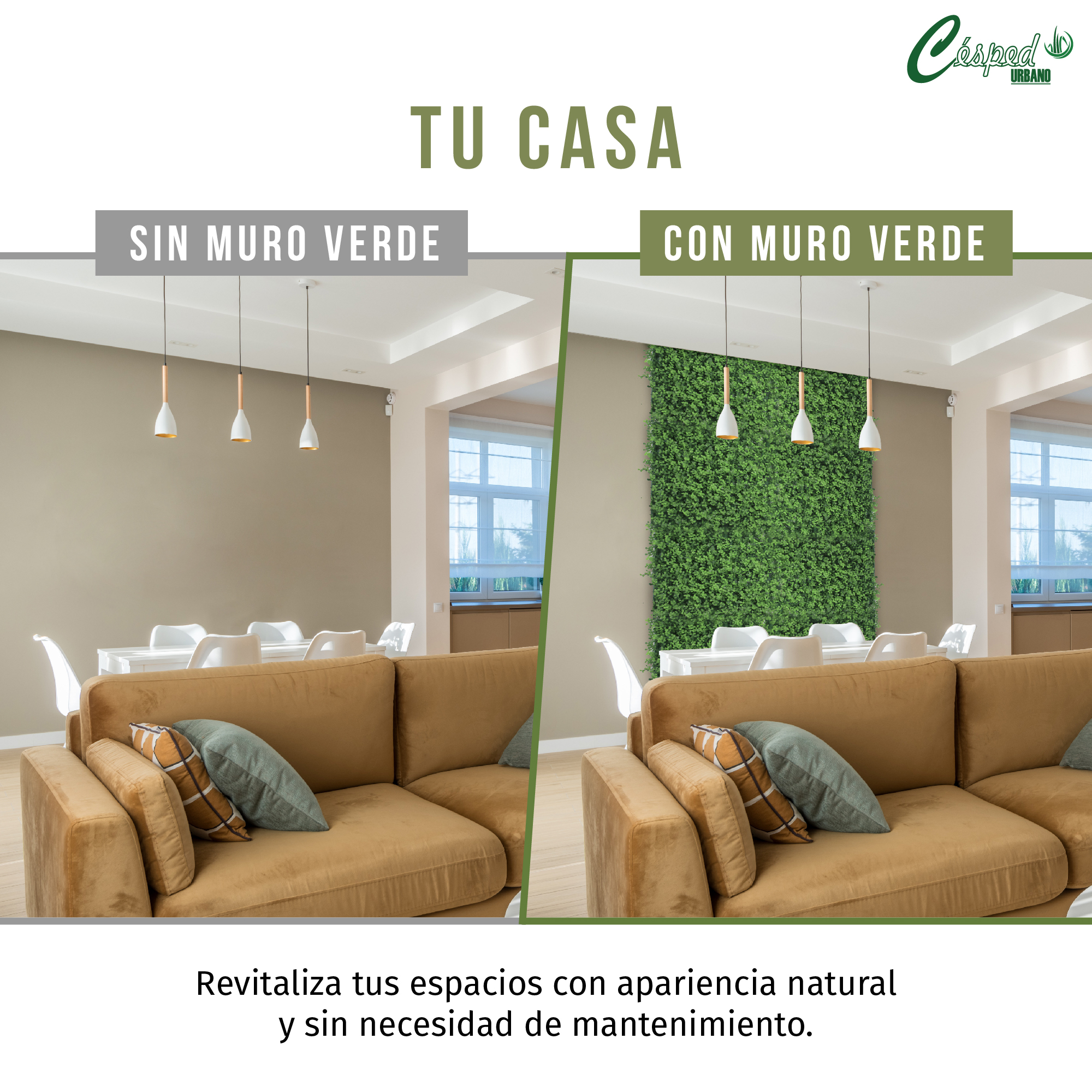 Muro verde Boxwood verde, Follaje artificial caja con 3 m², Decoración exterior e interior. Jardín vertical-Pared decorativa-Malla decorativa para pared-Decoración hogar.