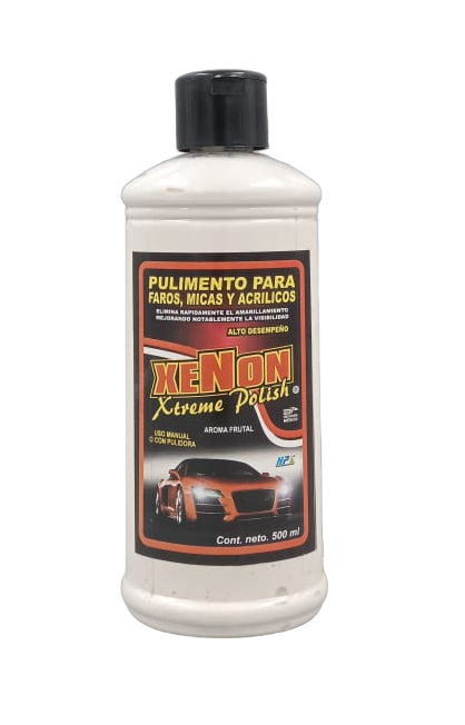 PULIMENTO PARA FAROS, MICAS Y ACRILICOS, XENON XTREME POLISH. HP PRODUCTOS ESPECIALIZADO