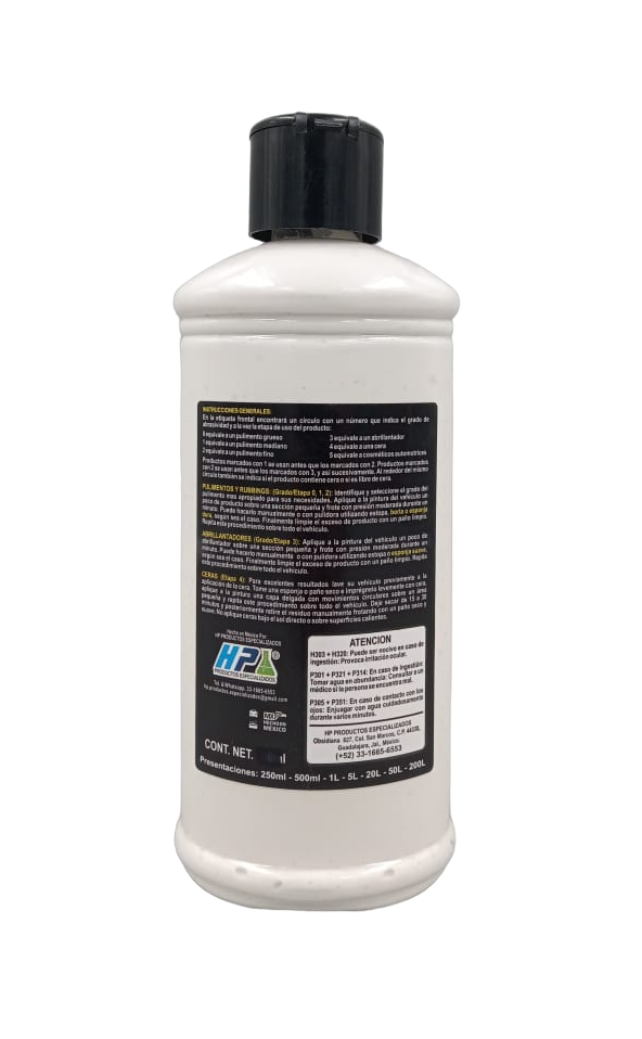 PULIMENTO PARA FAROS, MICAS Y ACRILICOS, XENON XTREME POLISH. HP PRODUCTOS ESPECIALIZADO