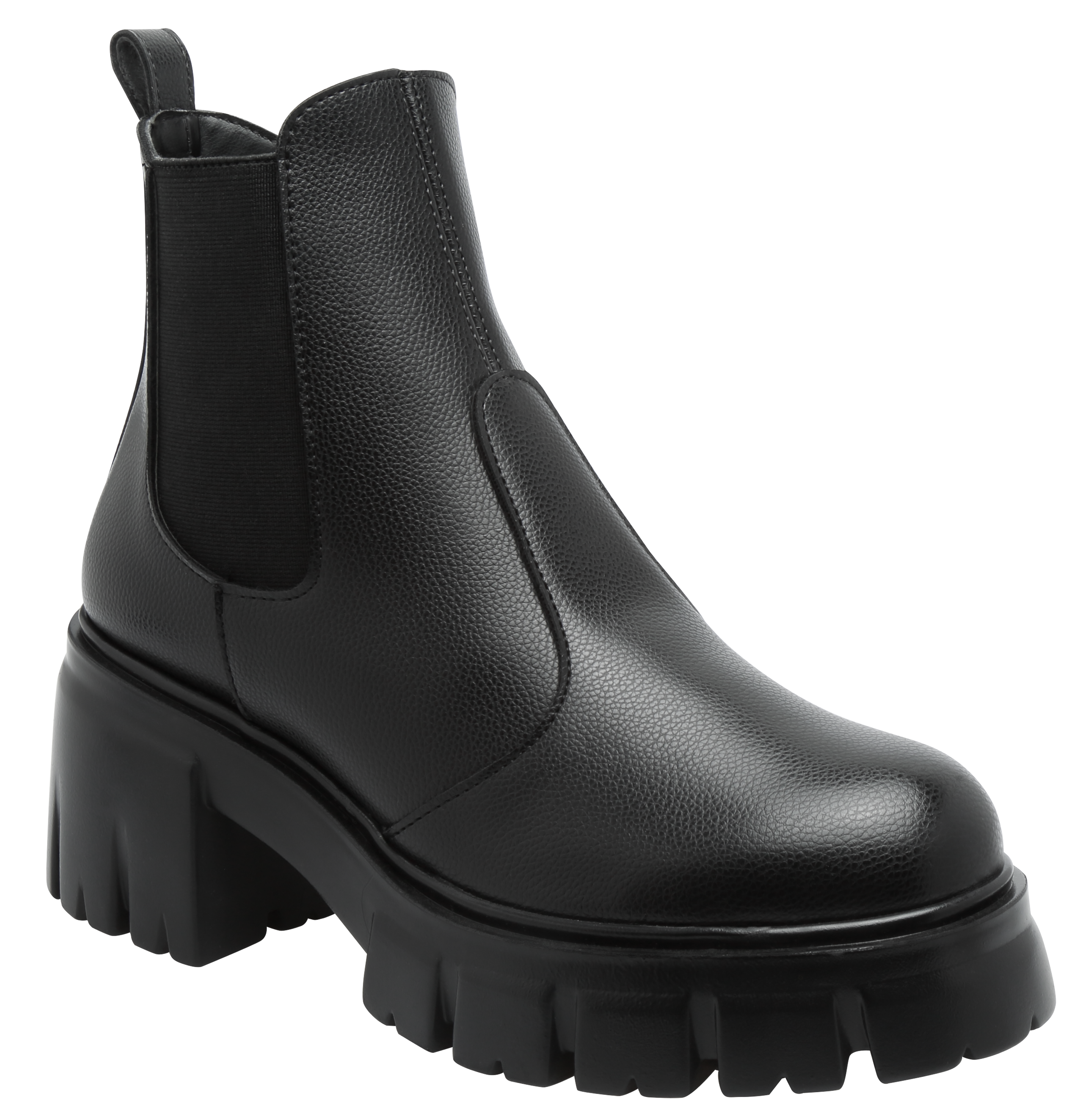 Botin Mujer Negro o Hueso con Plataforma Estilo Combat DLuca
