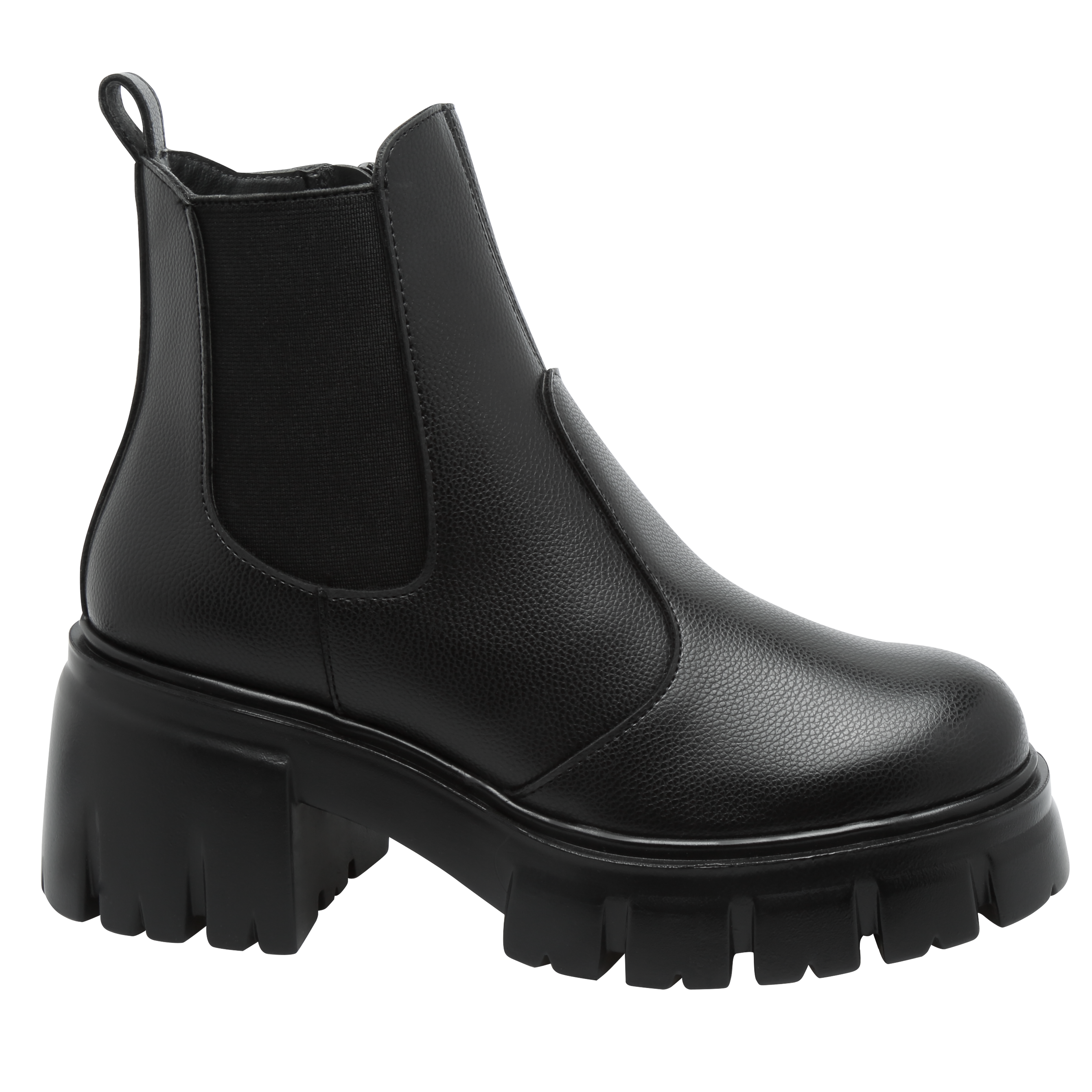 Botin Mujer Negro o Hueso con Plataforma Estilo Combat DLuca