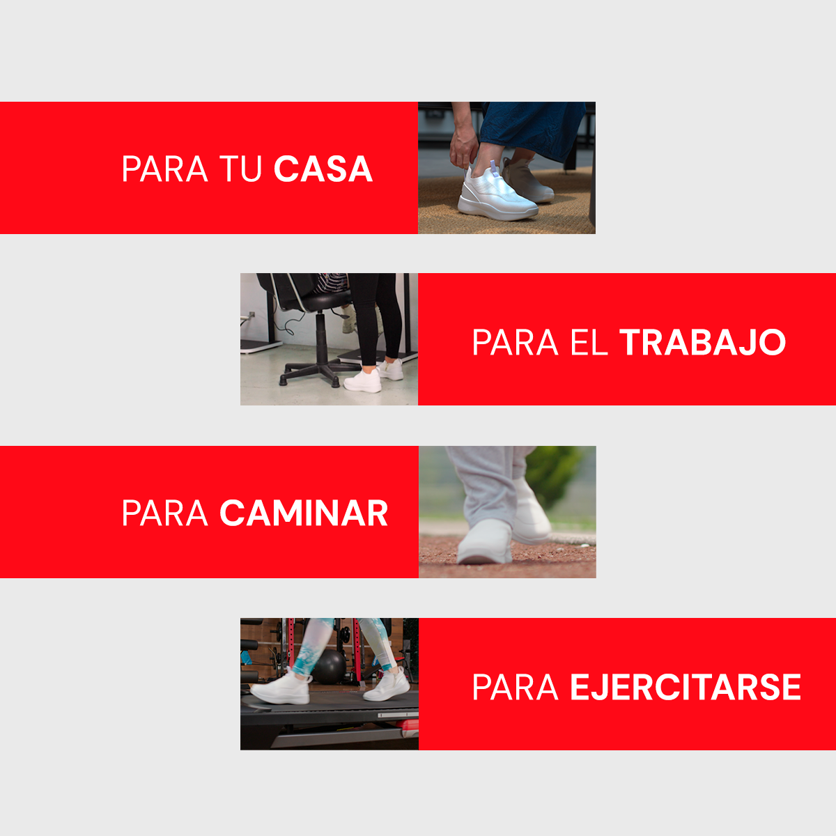 Tenis Inteligentes Confort Step con Tecnología Hexatec Unisex Blanco