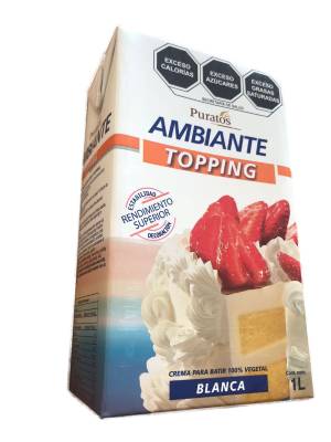 Crema Para Batir Ambiante Puratos De 1 Lt