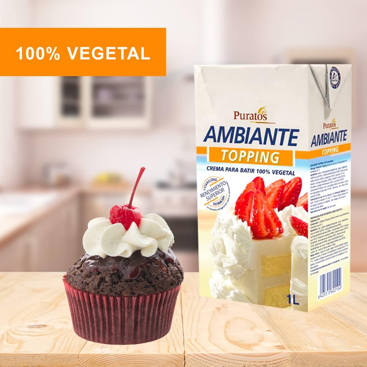 Crema Para Batir Ambiante Puratos De 1 Lt