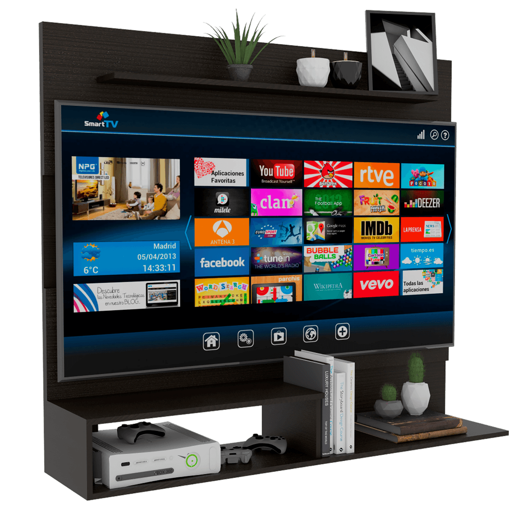 Panel Tv Beijing, Para TV de 55", Color Wengue