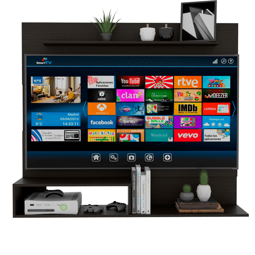 Panel Tv Beijing, Para TV de 55", Color Wengue