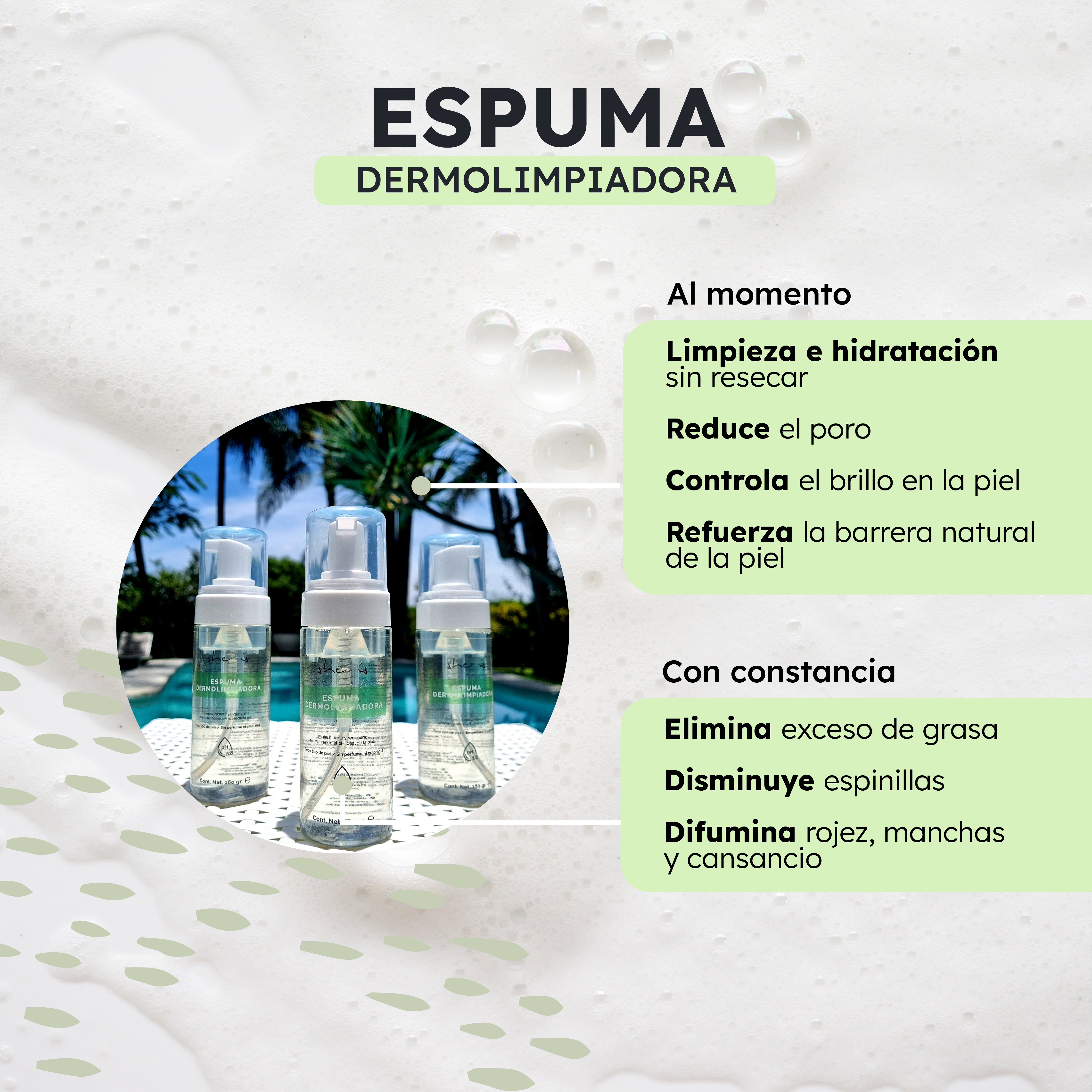 She is skincare Set Facial Limpieza Profunda (Mascarilla+ Limpiador facial)