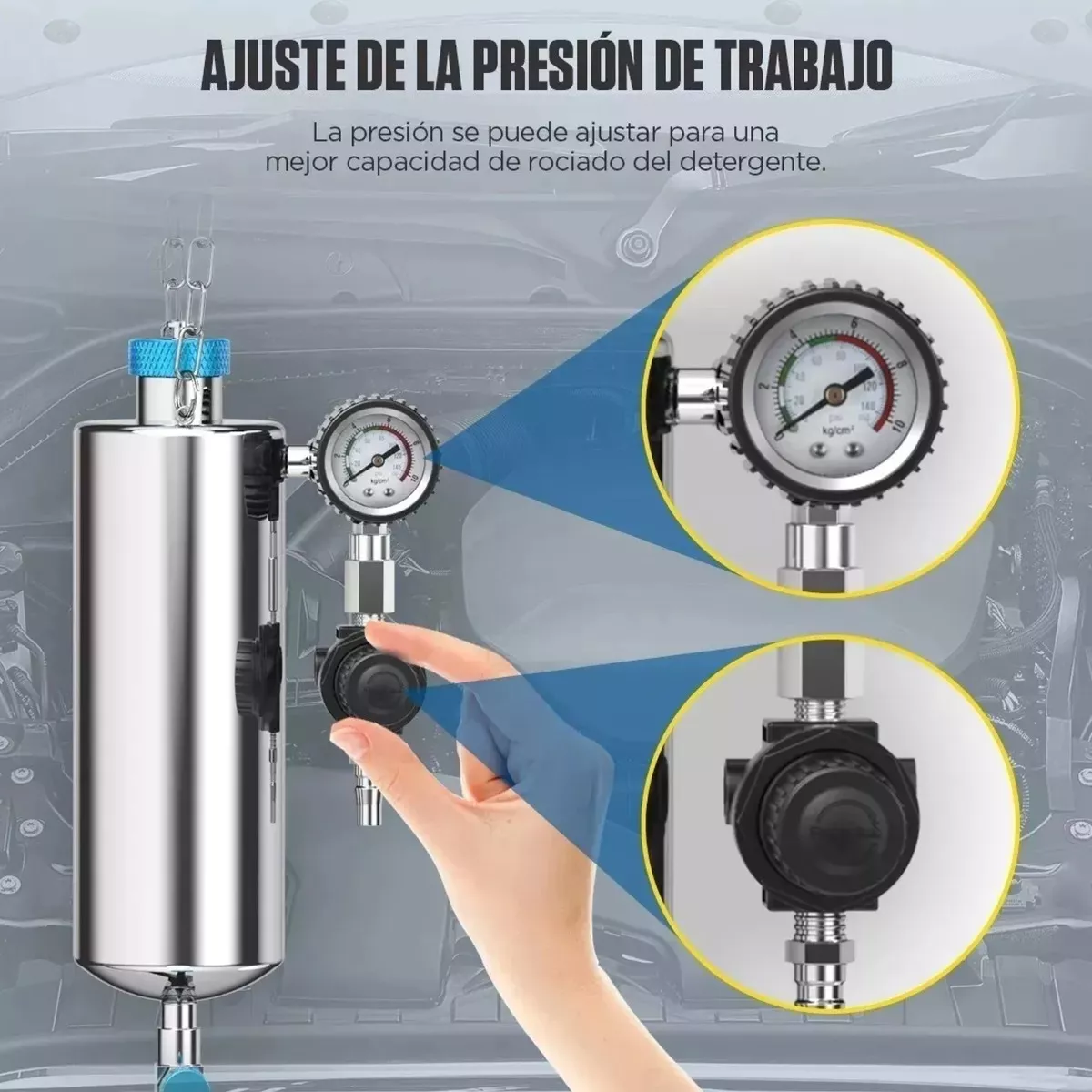 Limpiador De Inyectores De Boya Incluye Conector Kit 39 Pcs Negro/Gris