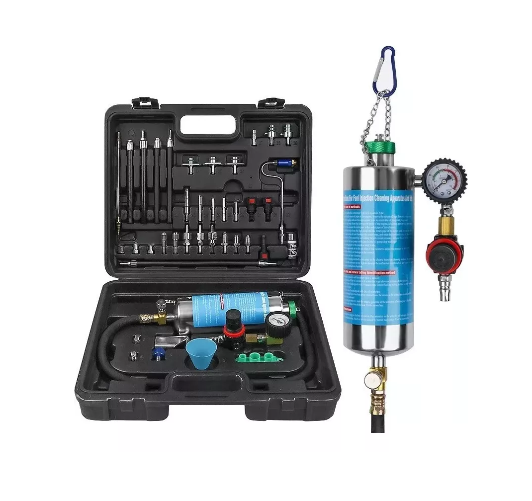 Limpiador De Inyectores De Boya Incluye Conector Kit 39 Pcs Negro/Gris
