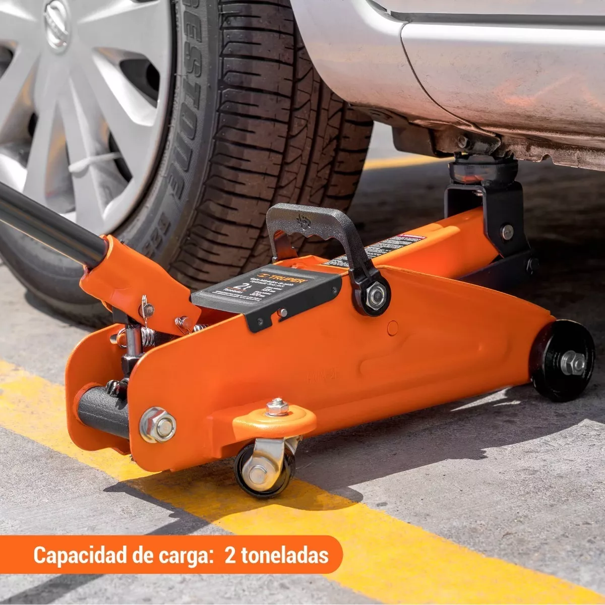 Gato Hidráulico Tipo patín 2 Toneladas Naranja