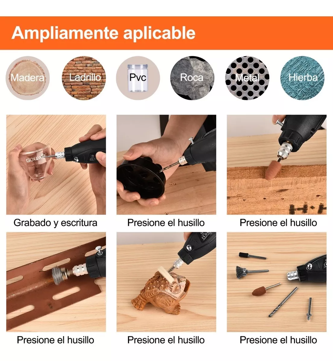 Mini Taladro De Pulido Mototool Con 115 Pzas Negro
