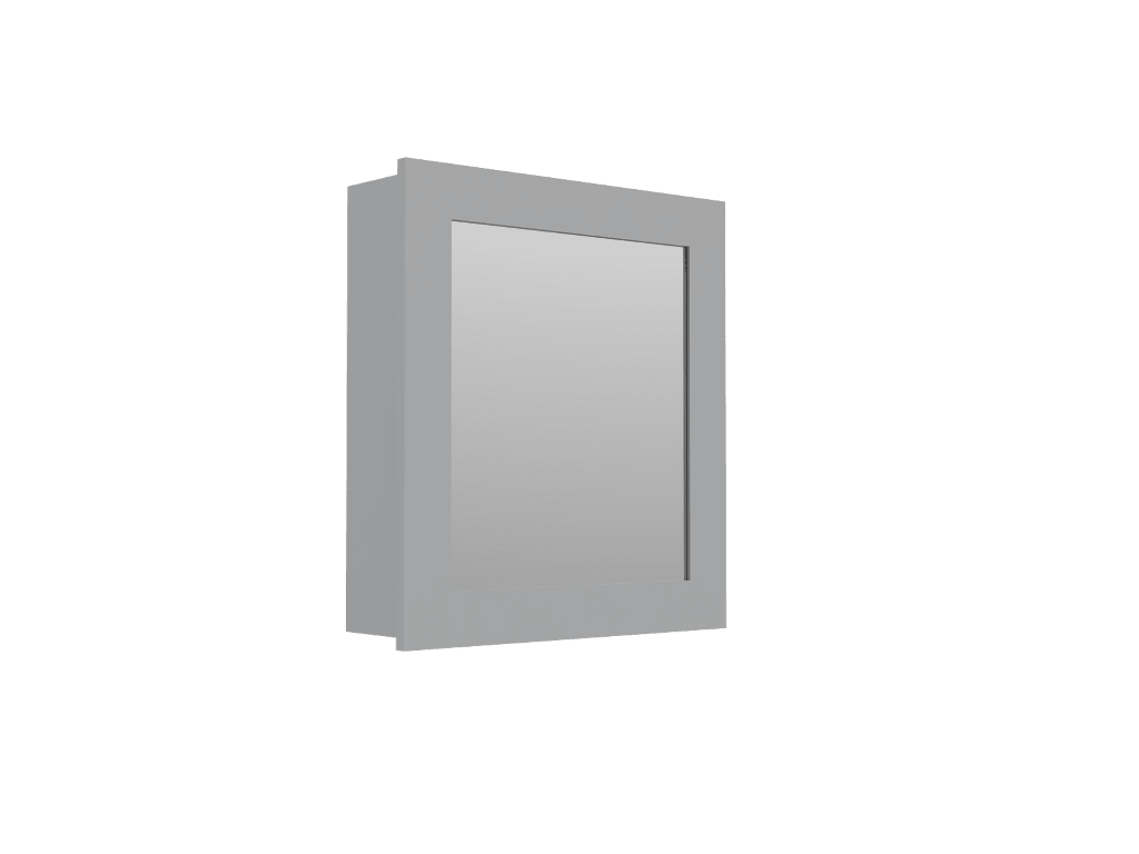 Gabinete de Baño Heston, Blanco, con Espejo y Dos Entrepaños