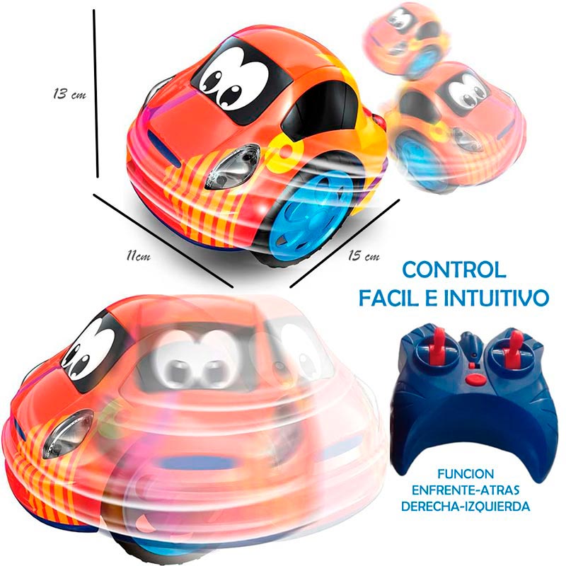 Carro Control Remoto Niños Acrobacias 2 Ruedas Luz Sonido Niños
