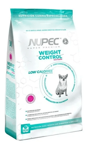 Nupec Weight Control raza pequeña croqueta para perro, alimento con una nutrición especializada que ayuda a reducir el peso, manteniendo una masa muscular óptima, sin afectar el apetito de tu canino. Bolsa de 8 kg