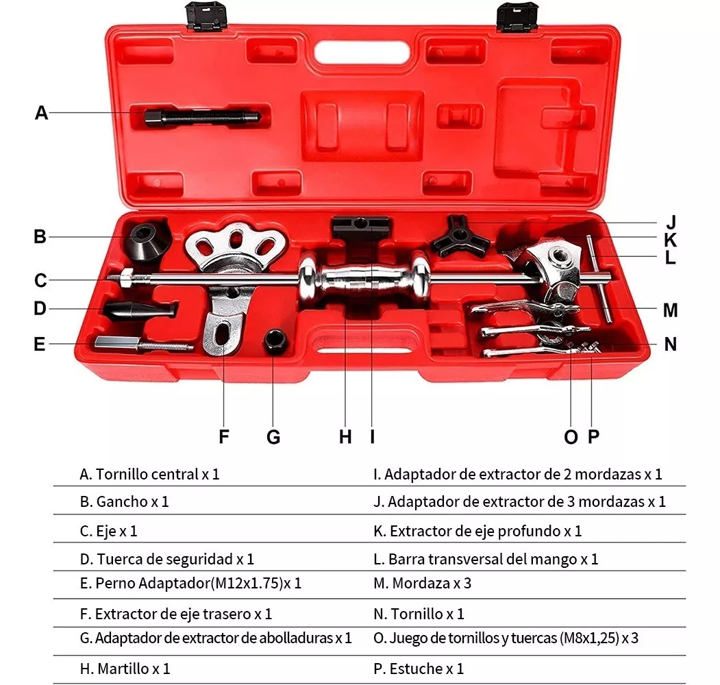 Martillo Deslizante Tirando Del Caballo Para Todos Los Coche Plata/Gris
