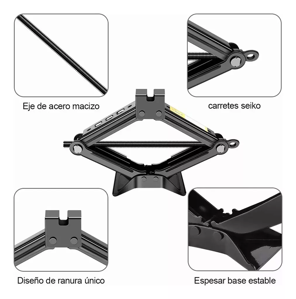 Tijeras Mecánicas Cat (2000 Kg) Negro Linea Amarilla