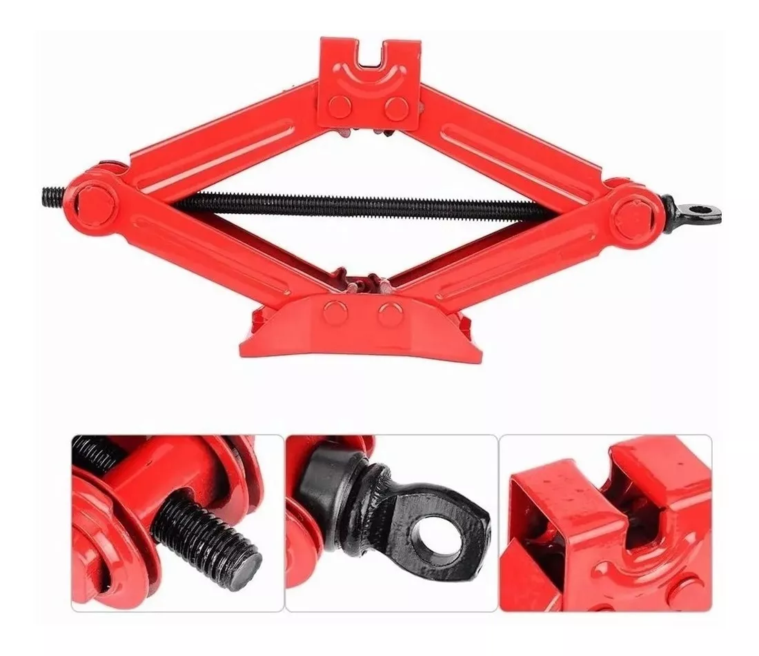 Gato Mecánico Para 2000 Kg Rojo