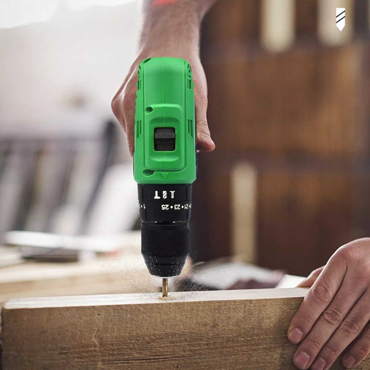 Taladro Rotomartillo Percutor 1/2'' De 20v C/2batería Verde