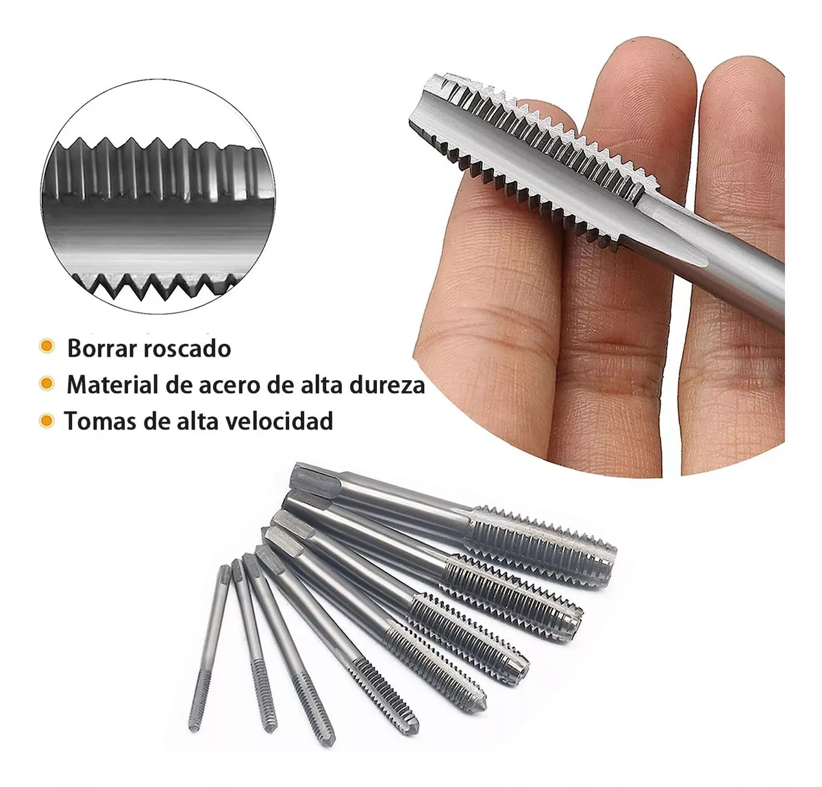 20pcs Kit De Machuelos Con Maneral Broca Ajustable Estuche Verde