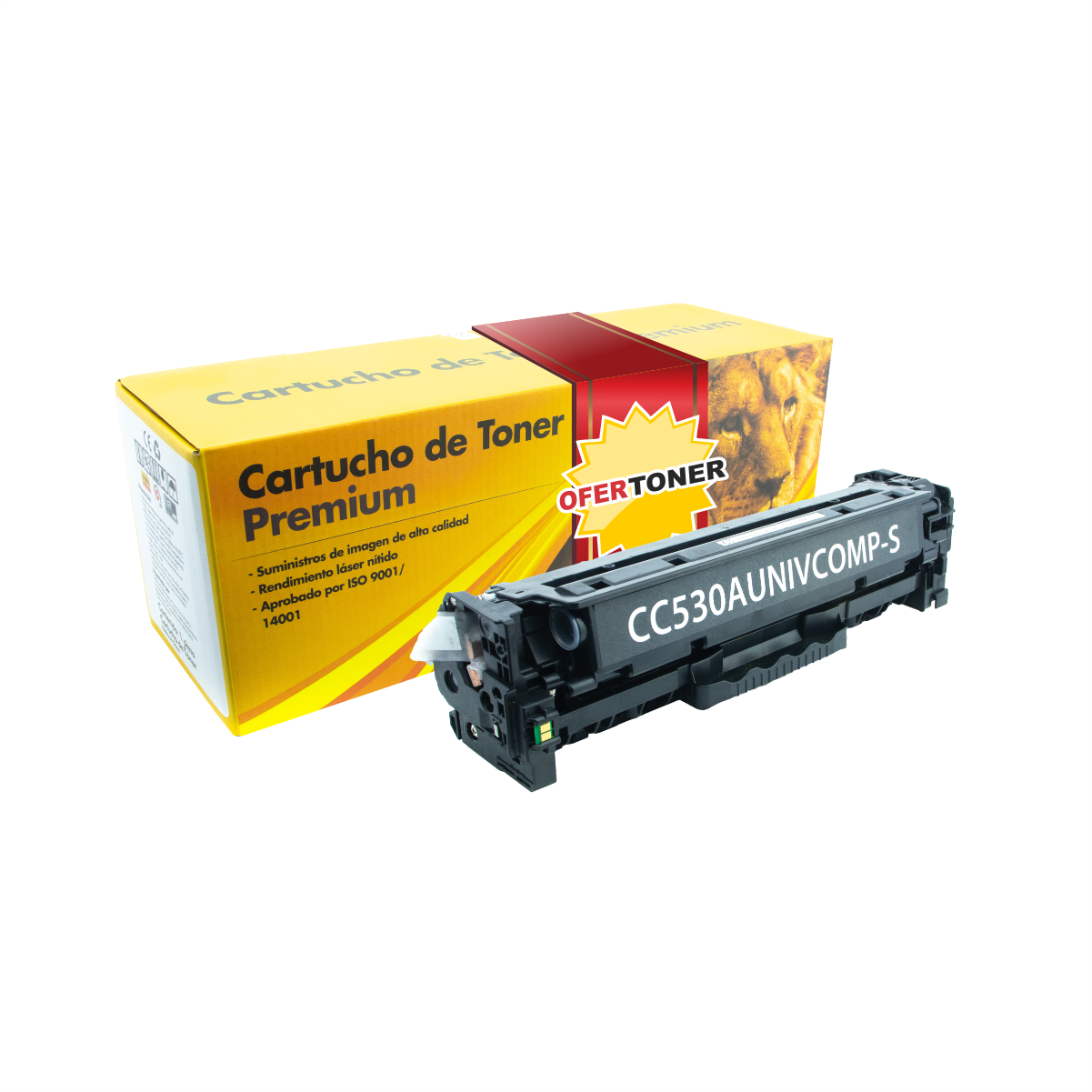 Toner CC530A/304A/CE410A/305A/CF380A/312A Compatible con HP CM2320, CP2025, M452, M477, M351 Negro