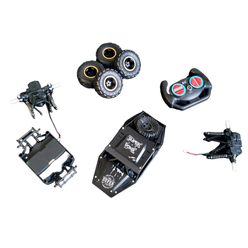 Carro A Control Remoto Para Armar Kit Educativo Con Control Niños color Negro