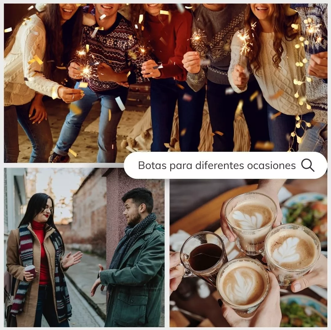 Bota negra larga tipo calcetín para dama