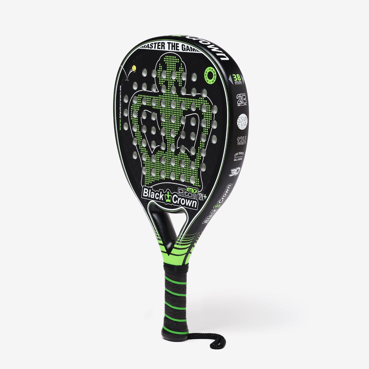 Pala de Padel Black Crown Piton ATTACK 12K+